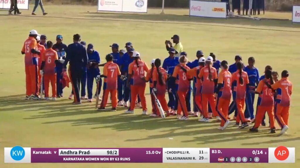 karnataka women won the blind cricket 2nd semi final tournament