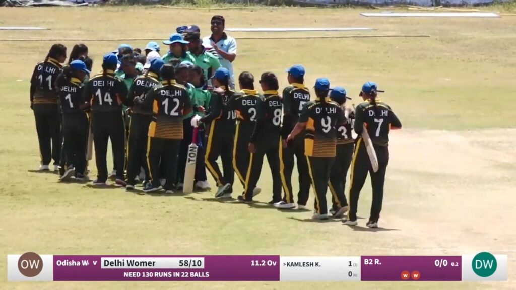 odisha women won the blind cricket 1st semi final tournament
