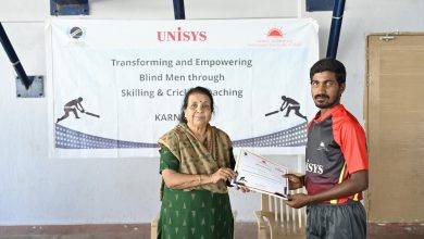 The closing ceremony of Transforming & Empowering Blind Men through Skilling & Cricket Coaching- Karnataka, organized by Unisys in partnership with Samarthanam Trust For The Disabled-11