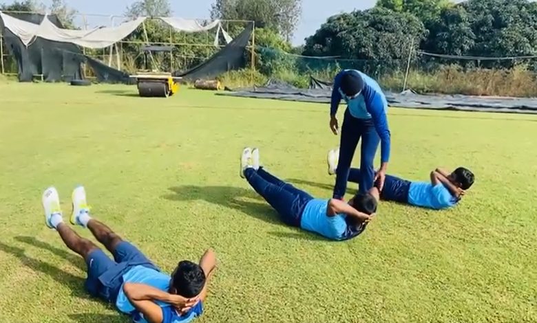 Indian Squad are back training on the field for 3rd T20 World Cup