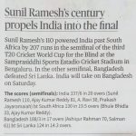 media coverage of semi finals 3rd t20 world cup cricket for the blind 2022-6