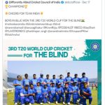 socialmedia clips addition to website about 3rd T20 World Cup Cricket for the Blind-2