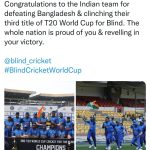 socialmedia clips addition to webiste about 3rd T20 World Cup Cricket for the Blind-8