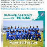 socialmediaclips addition to webiste about 3rd T20 World Cup Cricket for the Blind-12