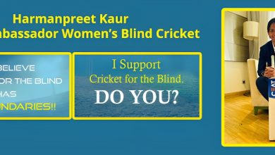brand ambassador of womens blind cricket 2023