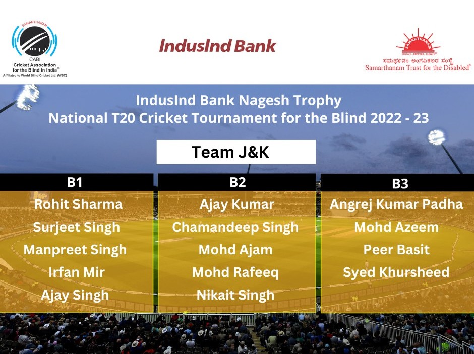 team j & k of 5th edition of Nagesh trophy