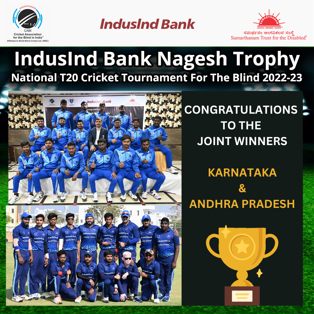 Grand Finale of IndusInd Bank Nagesh Trophy National T20 Cricket Tournament For The Blind 2022-23