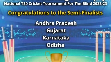 The semi-finalists of the IndusInd Bank Nagesh Trophy National T20 Cricket Tournament for the Blind 2022-2023