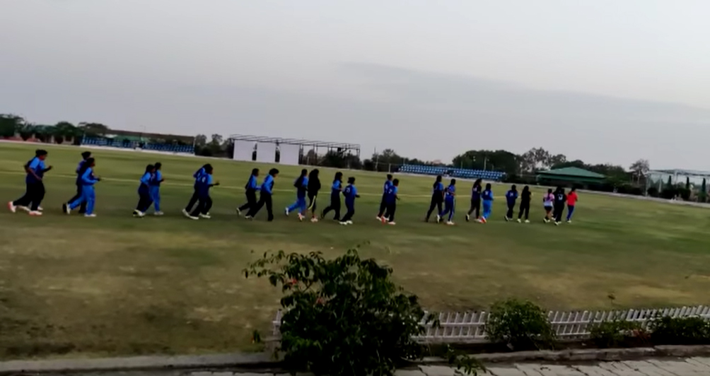 The top 36 blind women cricketers in India underwent the last day of