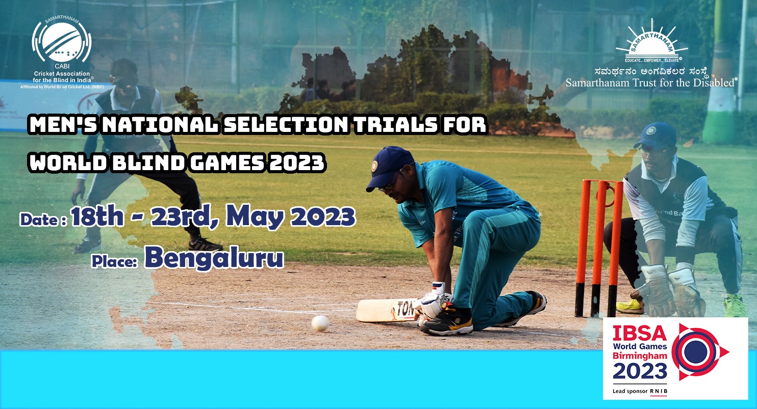 Join us for the selection of Men's National Team at the World Blind Games 2023