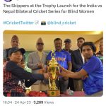 social media of India-Nepal Women Bilateral T20 Cricket Series for the Blind-2