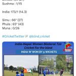 social media of India-Nepal Women Bilateral T20 Cricket Series for the Blind-3