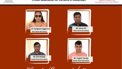 New Secretary Office Bearers of Cricket Association for the Blind in India