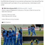 modis tweet on ibsa world games 2023