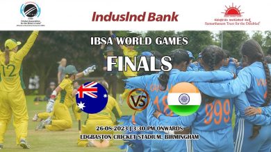 India and Australia go head to head in the IBSA World Games Womens Cricket Finals