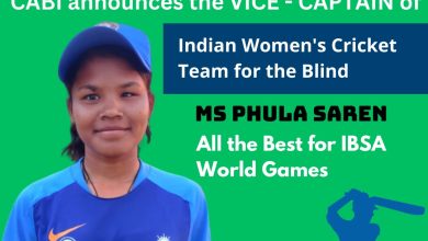 Phula Saren has been named vice-captain of Team India for IBSA World Games