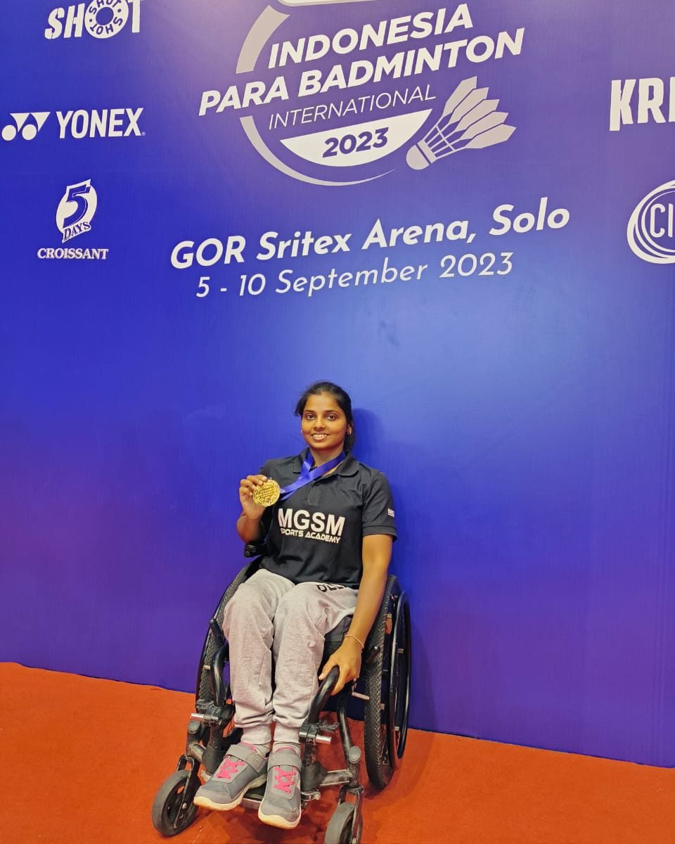 Ms. Pallavi who received a sports wheelchair from the Samarthanam trust, has achieved something truly remarkable. She has clinched the prestigious GOLD MEDAL