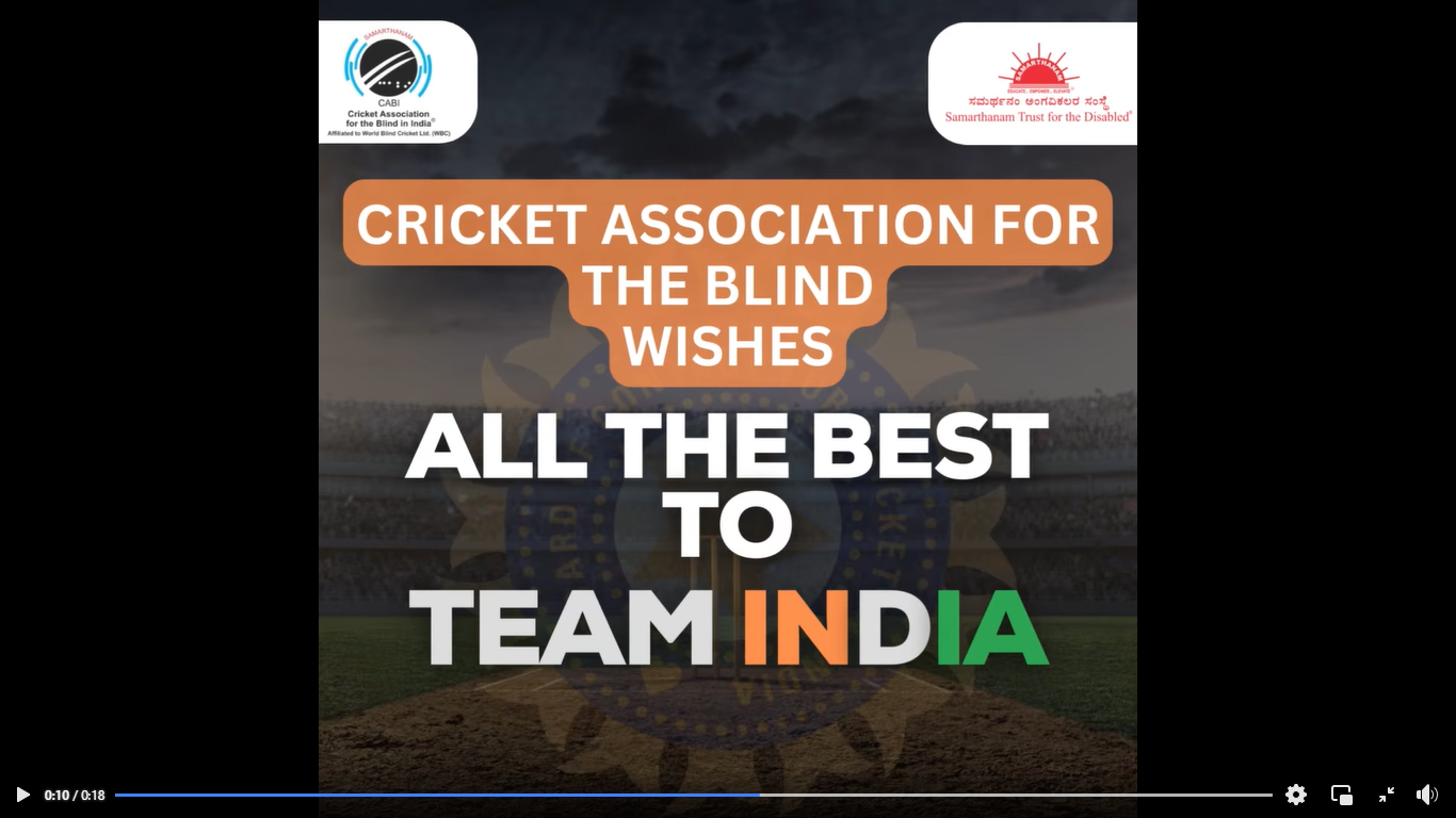Cheering for Team India as they chase the Cricket World Cup