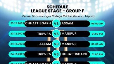 Group F match schedule of IndusInd Bank Nagesh Trophy Mens National T20 Cricket Tournament for the Blind 2023-24