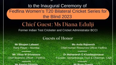 Inaugural Ceremony of Fedfina Womens T20 Bilateral Cricket Series for the Blind 2023