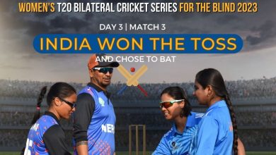 India won the toss and chose to bat in Match 3 of 5 Fedfina Womens T20 Bilateral Cricket Series For The Blind 2023-1