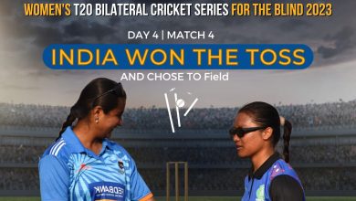 India won the toss and chose to field in Match 4 of 5 Fedfina Womens T20 Bilateral Cricket Series For The Blind 2023