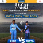 Its Day 5 and Match 5 Already!!! India wins the toss and chooses to field against Nepal in Fedfina bilateral