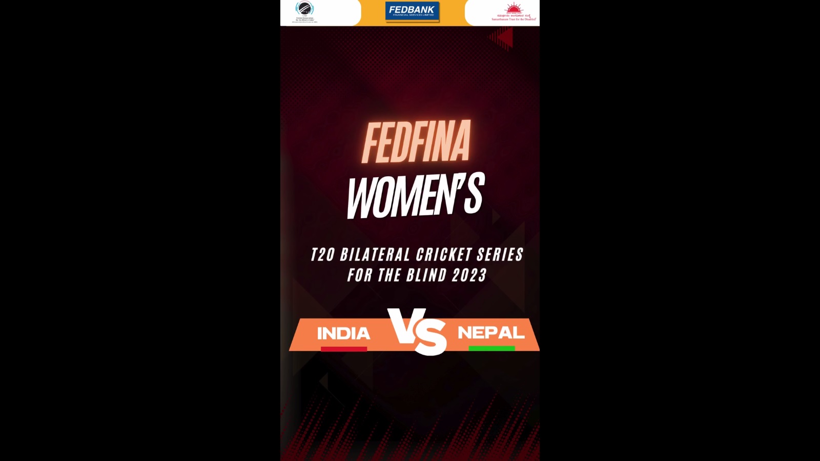 Team of FEDFINA Womens T20 Bilateral Cricket Series for Blind
