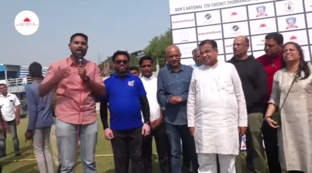 Shri Nitin Gadkari at T20 Cricket Tournament _ IndusInd Bank Nagesh Trophy _ CABI