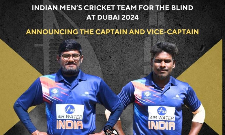 Introducing the dynamic duo leading our team in the Men’s Triangular Cricket Series for the Blind at Dubai