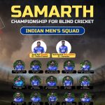 Indian Mens Cricket Team for the Blind for Samarth Championship for Blind Cricket