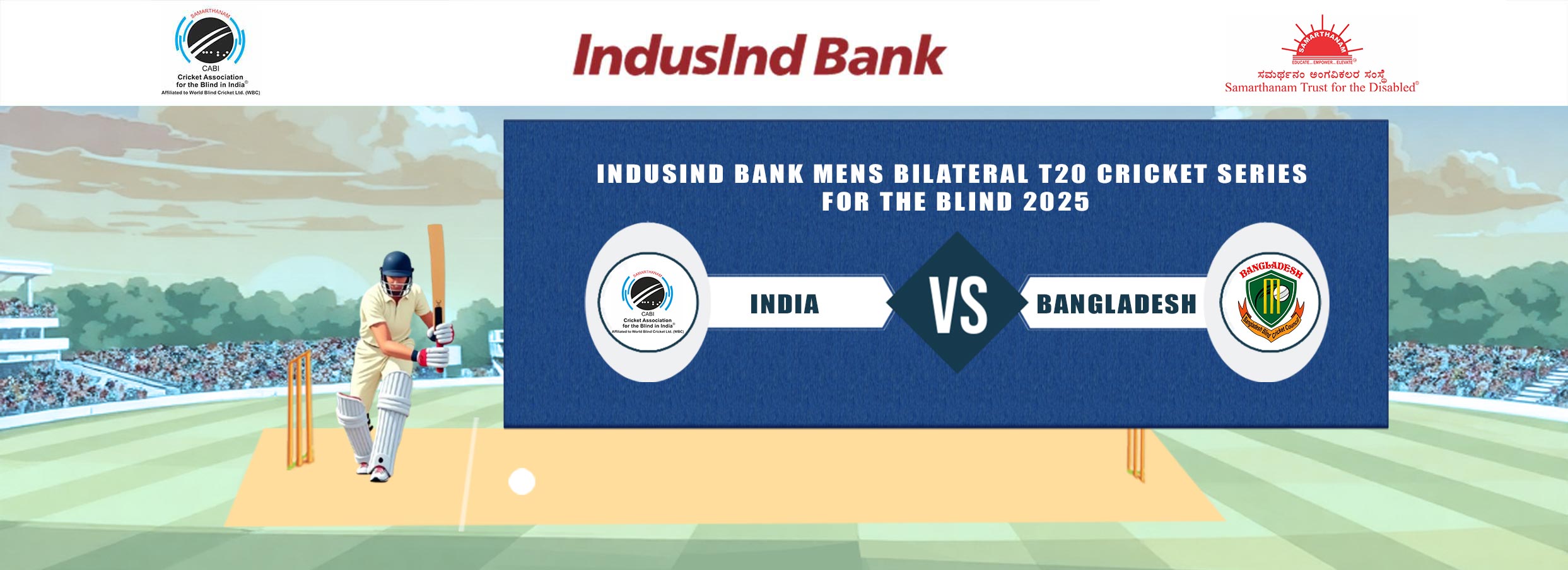 IndusInd Bank Mens Bilateral T20 Cricket Series For The Blind 2025