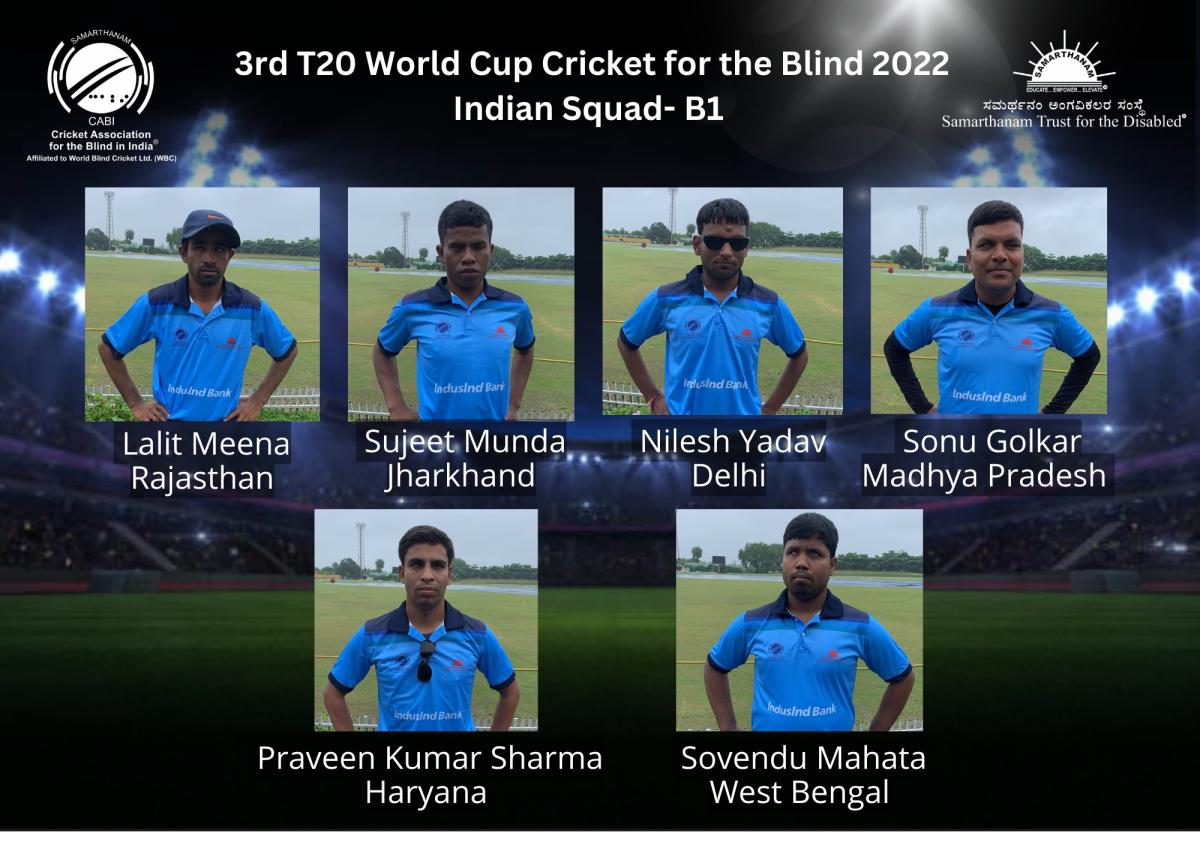 17 Players Of CABI Will Represent India At The 3rd T20 World Cup Cricket for the blind 2022