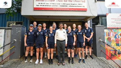 Australian Capital Territory Womens Cricket Team visited the Samarthanam Trust for the Disabled-1