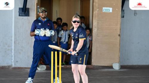 Australian Capital Territory Womens Cricket Team visited the Samarthanam Trust for the Disabled-10
