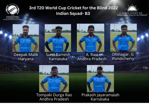 Congratulations and best wishes to the 17 players of CABI who will represent India at the 3rd T20 World Cup Cricket for the Blind!-3
