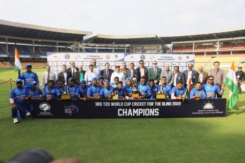 India won by 120 runs in final’s of 3rd T20 World Cup Cricket for the Blind 2022-3