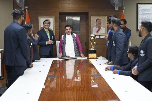 Indian Blind Cricket Team felicitated by Shri Pralhad Joshi, Minister of Parliamentary Affairs of India-2