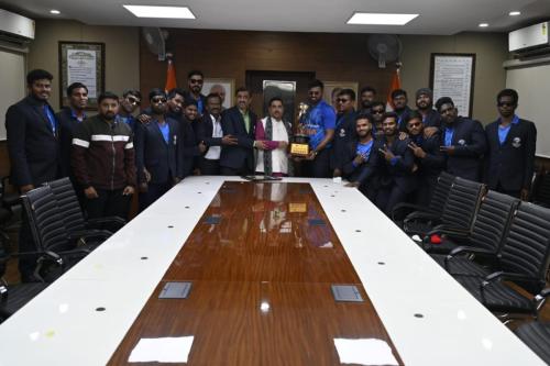 Indian Blind Cricket Team felicitated by Shri Pralhad Joshi, Minister of Parliamentary Affairs of India-3
