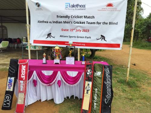 Indian Mens Cricket Team for the Blind held a special practice match at Altiore Sports Green Park, Bangalore-1