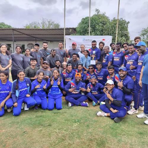 Indian Mens Cricket Team for the Blind held a special practice match at Altiore Sports Green Park, Bangalore-4