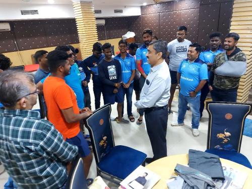 Indian squad landed in Delhi for the upcoming 3rd T20 World Cup for the Blind-2