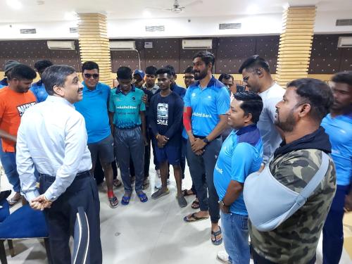 Indian squad landed in Delhi for the upcoming 3rd T20 World Cup for the Blind-3