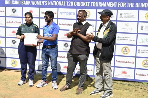 Karnataka Women won by 10 wickets in 1st Semi Finals of IndusInd Bank Women’s National T20 Cricket Tournament for the Blind 2023-10