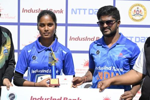 Karnataka Women won by 10 wickets in 1st Semi Finals of IndusInd Bank Women’s National T20 Cricket Tournament for the Blind 2023-13