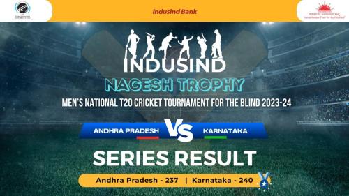 Karnataka won by 9 wickets in Finals of the IndusInd Bank Nagesh Trophy Mens National T20 Cricket Tournament For The Blind 2023 - 24-1