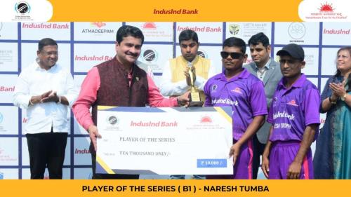 Karnataka won by 9 wickets in Finals of the IndusInd Bank Nagesh Trophy Mens National T20 Cricket Tournament For The Blind 2023 - 24-7