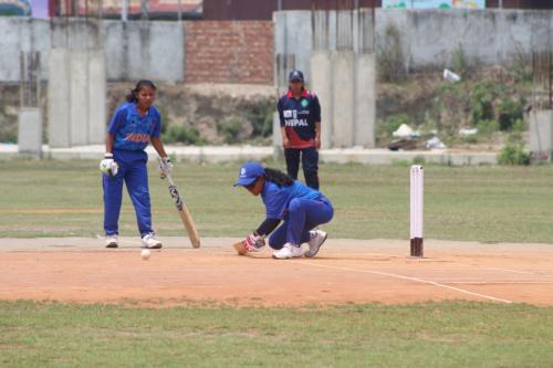 Nepal won by 9 wickets in India-Nepal Women Bilateral T20 Cricket Series for the Blind-1