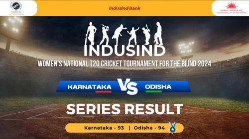 Odisha Women won by 6 wickets in Finals of IndusInd Bank Womens National T20 Cricket Tournament For The Blind 2024-2