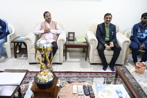 Shri Annasaheb Shankar Jolle, Member of parliament congratulated Blind Cricket World Cup Players-2